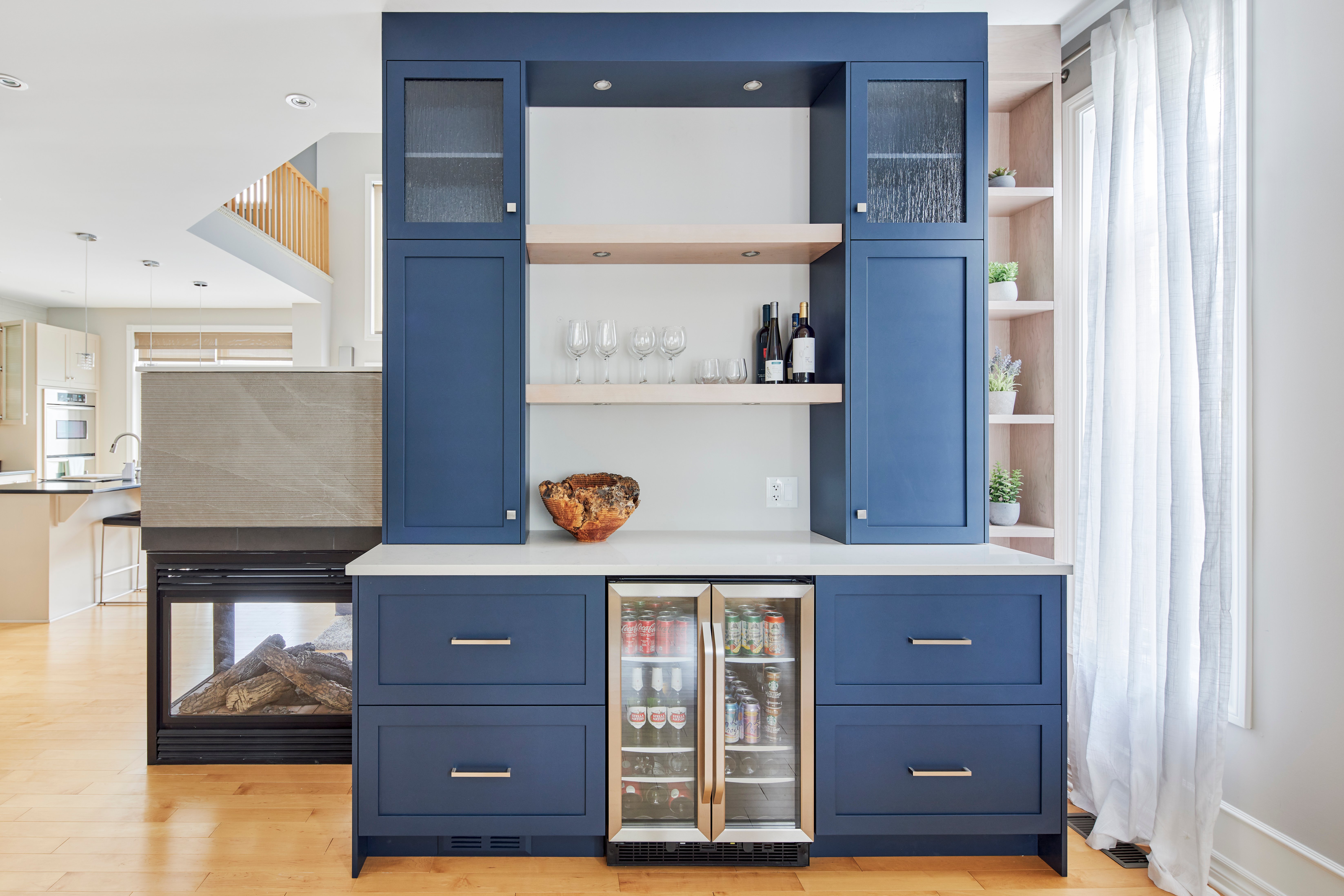 beverage station in kitchen