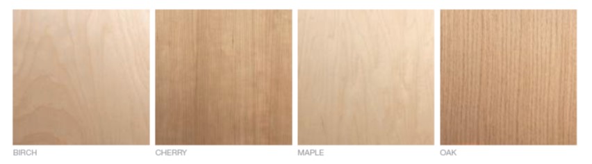 An example of wood species offered at Deslaurier.