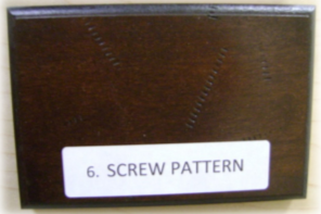 screw pattern distressing element