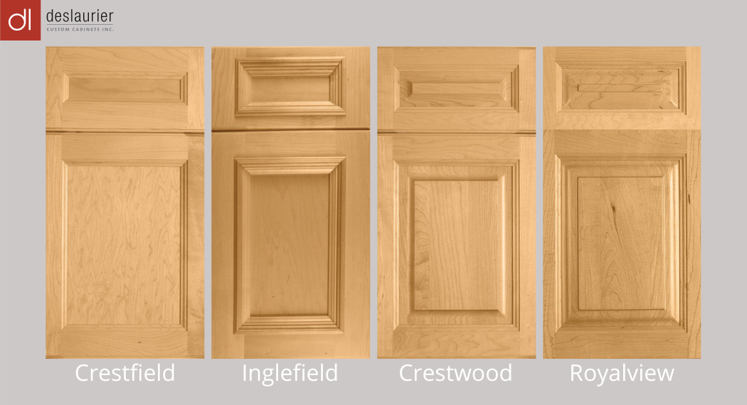 Four Deslaurier raised and recessed door styles