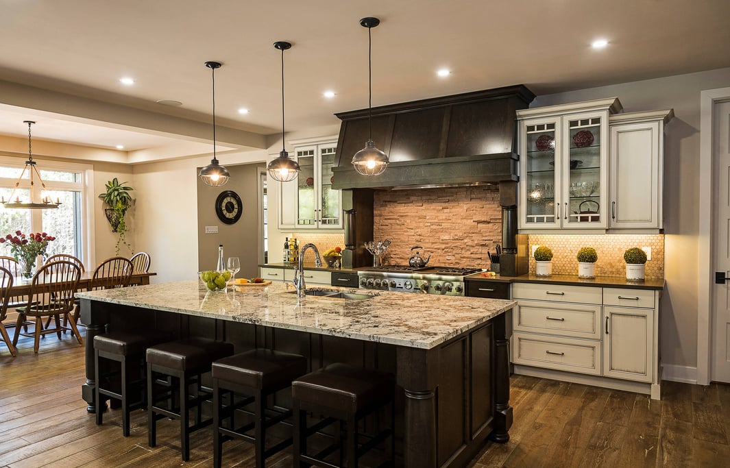 A traditional kitchen.