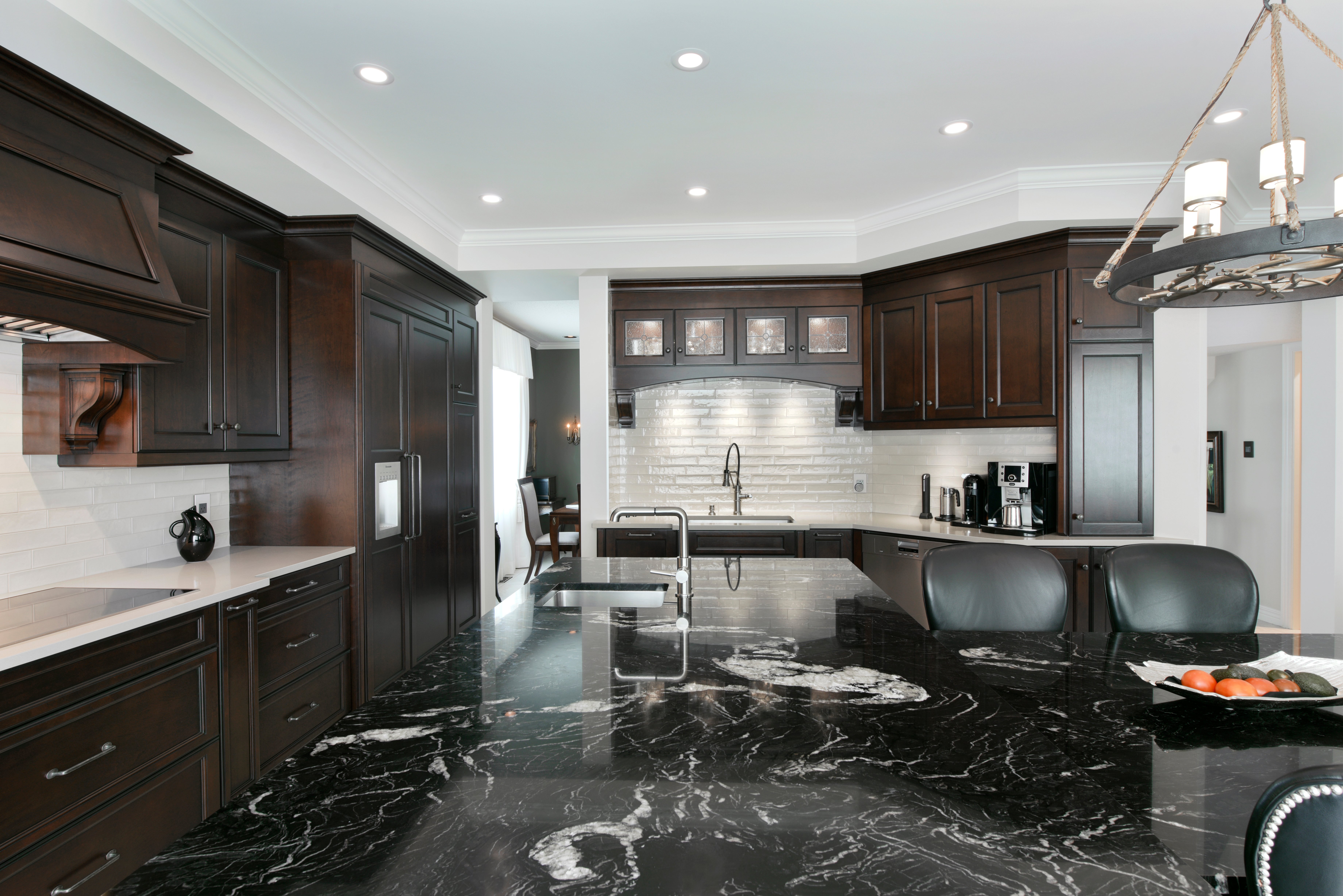 A luxurious granite countertop