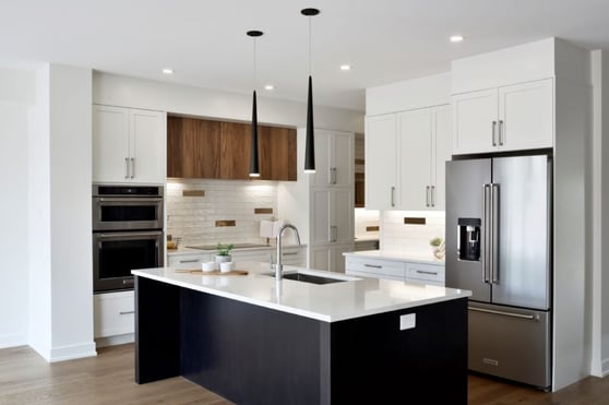 An original kitchen design by Deslaurier.