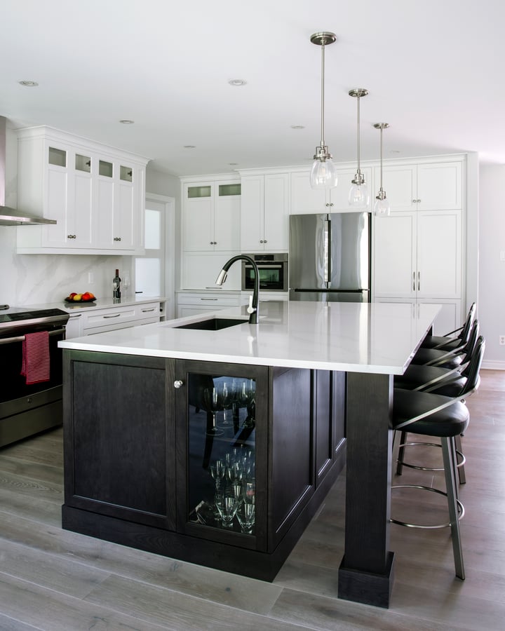 Overhang Should A Kitchen Island, Typical Overhang For Kitchen Island Seating