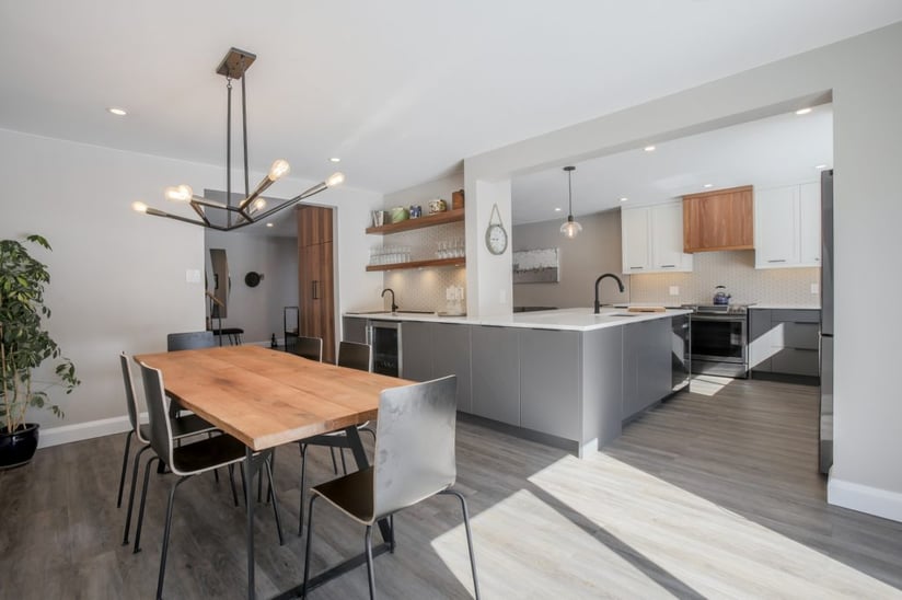 A wholly custom kitchen design by a Deslaurier designer.