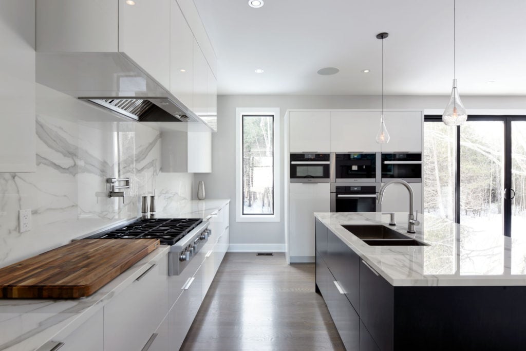 A kitchen design by Deslaurier