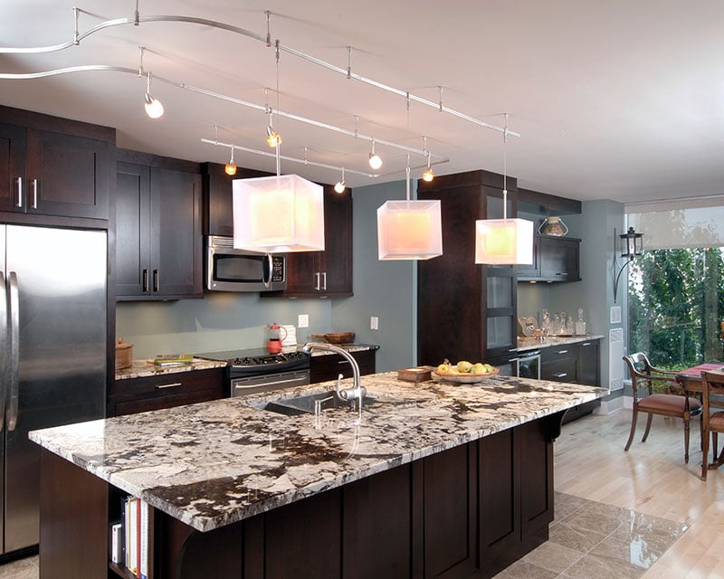 A traditional kitchen.