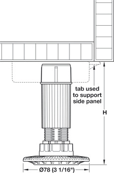 leveler leg