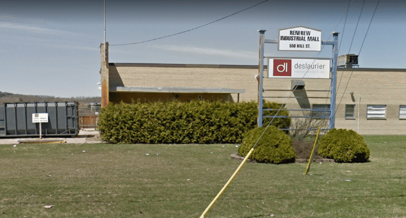 Deslaurier's manufacturing plant in Renfrew, ON.